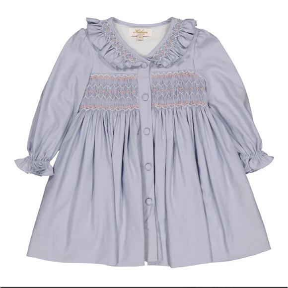 KIDIWI ARTIC BLUE ADELINE‎ SMOCKED DRESS NWT size 2A - Picture 1 of 4